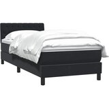 Box spring krevet s madracem crni 80 x 220 cm baršunasti | shoptok.hr