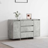  Kreveta Betonski sivi 120 x 41 x 75 cm Konstruirano drvo | shoptok.hr