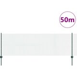 vidaXL Ograda od zavarene žice sa 22 U stuba zelena 0,8x50 m čelik | shoptok.hr