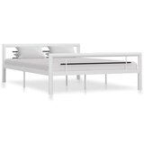 vidaXL Okvir za krevet bijelo-crni metalni 120 x 200 cm | shoptok.hr