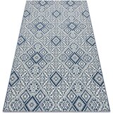 RugsX Preproge Preproga v videzu sisala COLOR 19247/699 Kvadrati 80x150 cm Modra | Shoptok.si