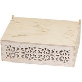 Drvena kutija izrezbarena 232x172x82 mm cene