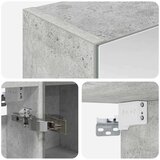  Kopalniška ogledalna omara Betonsko siva 60 x 14,5 x 70 cm, (5000233341) | Shoptok.si