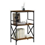  Regal za knjige s 3 razine boja hrasta 59 x 35 x 90,5 cm drveni | Shoptok.si