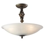 Elstead Lighting Elstead Pembroke Stropna svetilka s 3 lučmi, pol-vgradna, črna, zlata, E14, (22098386) | Shoptok.si