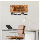 WALLXPERT Zidna dekoracija Koloseum, 58 x 33 cm, Crna | Eponuda.ba