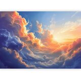  Foto tapeta - Sunset Over a Cloudy Sea: A Wonderful Symphony of Colors 200x140 | shoptok.hr