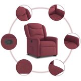 Naslanjač s funkcijo vstajanja vinsko rdeče blago | Shoptok.si