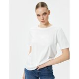 Koton Crew Neck T-Shirt Short Sleeve Cotton Cene