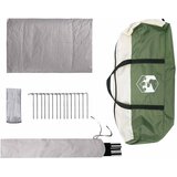  Kabinski šator s krovom Zelena 400 x 210 x 180 cm Poliester | shoptok.hr