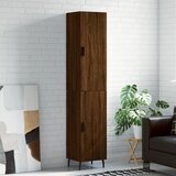 vidaXL Visoka omara rjavi hrast 34,5x34x180 cm inženirski les Cene
