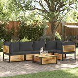 vidaXL 6-dijelna set vrtnih sofa s jastucima masivno bagremovo drvo Cijene