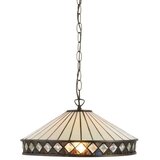Endon 112196 - Luster na lancu Tiffany FARGO 1xE27/60W/230V, prečnik 41,5 cm | Eponuda.com