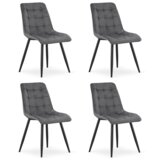  SPLIT stolica - tamnosivi baršun / crne noge x 4 | shoptok.hr