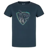 Kilpi Boys' cotton T-shirt ALBION-JB DARK BLUE