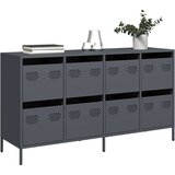 vidaXL Komoda antracit 135x39x73,5 cm hladno valjano jeklo | Shoptok.si