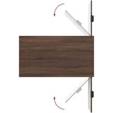 vidaXL Klubska miza Rjavi hrast 90 x 49 x 46 cm Konstruiran les | Shoptok.si