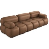 Makamii Smeđa sofa od imitacije kože 285 cm Lokua – | shoptok.hr