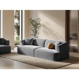 Cosmopolitan Design Svetlo siva žametna sedežna garnitura 255 cm Campi – | Shoptok.si