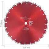vidaXL Dijamantni disk za rezanje s turbo segmentima čelični 350 mm | shoptok.hr