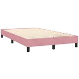 Box Spring krevet s madracem i LED ružičasti 120x220 cm samt | shoptok.hr