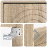  Ormar za cipele na zidu ALKMAAR 71 x 17 x 43 cm Hrast sonoma - Hrast sonoma | shoptok.hr
