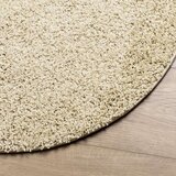  Čupavi moderni tepih s visokim vlaknima zlatni Ø 160 cm | shoptok.hr