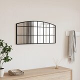 vidaXL Zidno ogledalo crno 80 x 40 cm lučno željezno Cijene
