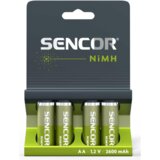 Sencor punjiva baterija SBA HR6 AA NiMH 2600 mAh, blister 4 kom Slike
