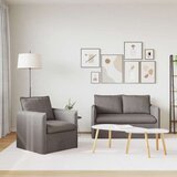 SOFA 2 pcs Sivo-smeđa Metal | shoptok.hr