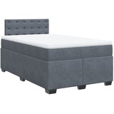  Krevet box spring s madracem tamnosivi 120 x 190 cm baršun | shoptok.hr