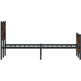 Metalni okvir kreveta bez madraca boja hrasta 137x190 cm | shoptok.hr