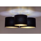  duolla - stropna svetiljka roller trio 3xE27/60W/230V crna/zlatna | Eponuda.com