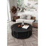 Hanah home Set stolova za dnevni boravak Yin Yang 4 70, crni | Eponuda.ba