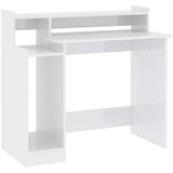  Radni stol s LED svjetlima bijeli 97x45x90 cm konstruirano drvo | Eponuda.com