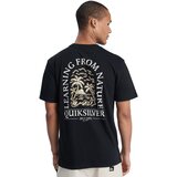 Quiksilver Funkcionalna majica 'Evo Learning From Nature' kit / črna / bela | Shoptok.si