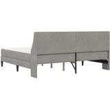  Okvir kreveta s madracem Svijetlo siva 180 x 200 cm Baršun | shoptok.hr