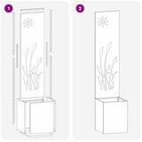  Privatnost u vrtu Crna 32 x 150 cm Hladno valjana čelična | shoptok.hr