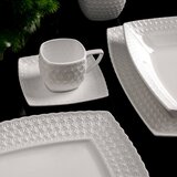 Evviva Plitev krožnik Margherita 25x25cm / bel / porcelan, (5000199245) | Shoptok.si