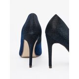 SEASTAR Navy blue glitter pumps with open toes | Shoptok.si
