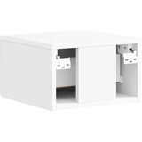  Stenski nočni omarici 2 pcs Bela visok sijaj 34,5 x 33 x 20 cm, (5000209652) | Shoptok.si