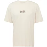Jack & Jones Majica 'JJPRAIA' bež / umbra / črna