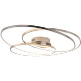 Trio Leuchten Stropna svetilka jeklo 80 cm, vključno s 3-stopenjsko LED zatemnitvijo - Rowin Cene