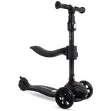 Dječji romobil na 3 kotača sa sjedalom crni | shoptok.hr