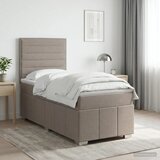  Boxspring krevet s madracem Sivosmeđa 100 x 200 cm Tkanina - Sivosmeđa 100 x 200 cm Dizajn linija | shoptok.hr