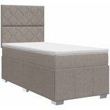  Boxspring krevet s madracem Sivosmeđa 100 x 200 cm Tkanina | shoptok.hr