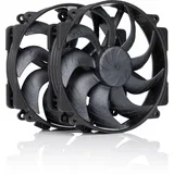 NF-A14x25r G2 PWM Sx2-PP chromax.black - dual fan set, black