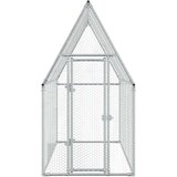 Kokošnjak srebrn 200x100x190 cm pocinkano jeklo | Shoptok.si