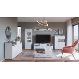 Modern Living Tv-element Rion, Bela, Osvetlitev | Shoptok.si