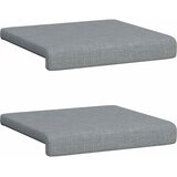  Jastučić za klupu 2 kom. Tkanina Svjetlosiva Dubina 35 cm | shoptok.hr